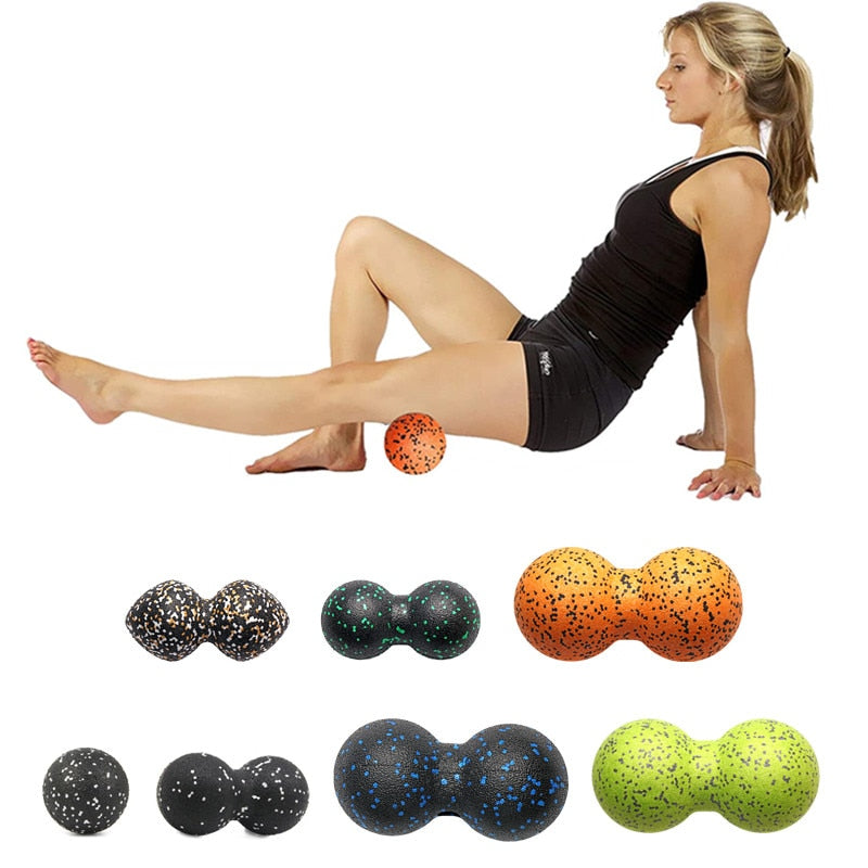 EPP Lacrosse Myofascia Ball Peanut Massage Ball High Density Yoga Gym Relaxing Relieve Pain Equipment Exercise
