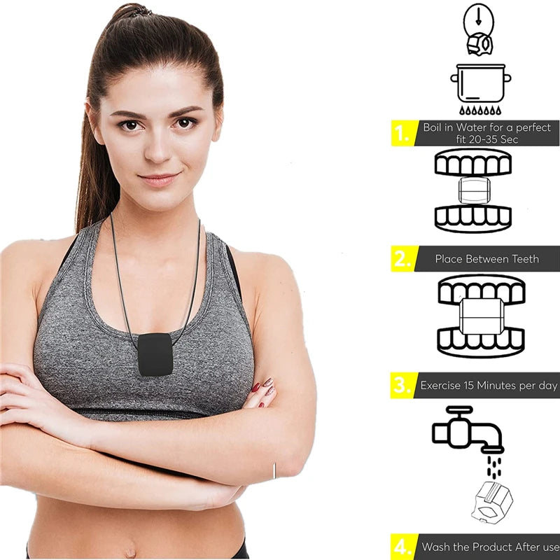 Jaw Trainer Prevents Double Chin Formation and Creates A Girl's V-face Fitness Trainer. Jaw Fitness Tool Training Chin Simulator