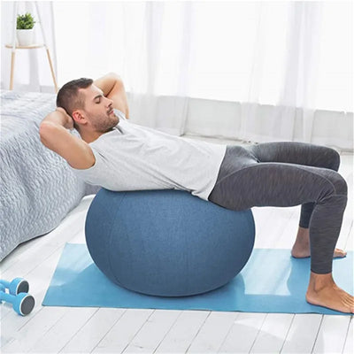 Yoga Ball Dustproof Cover Anti-Slip Cotton Anti-static Absorb Sweat Yoga Fitness Ball Cover for Protective Case