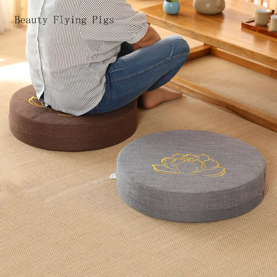 40X6CM Yoga  Meditate PEP Hard Texture Meditation Cushion  Backrest Pillow  Japanese Tatami Mat  Removable and Washable