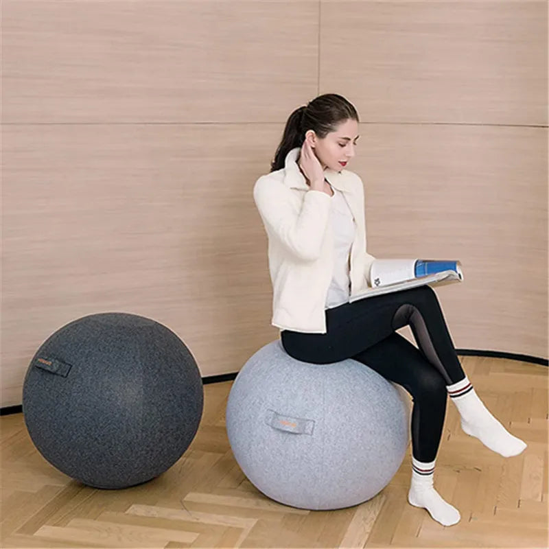 Yoga Ball Dustproof Cover Anti-Slip Cotton Anti-static Absorb Sweat Yoga Fitness Ball Cover for Protective Case
