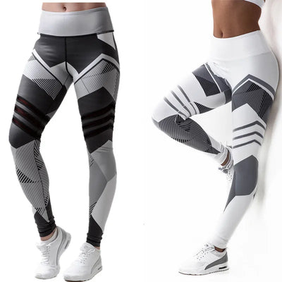 New Sport Yoga Legging Women Pants Workout Fitness Clothing Jogging Running Pants Gym Tights Stretch Print Sportswear