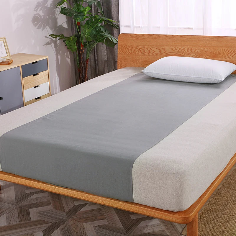 Grounding Sheet Sleep better Cotton grey Silver Half bed Sheet  Antimicrobial Fabric Conductive Grounding earthing sleep