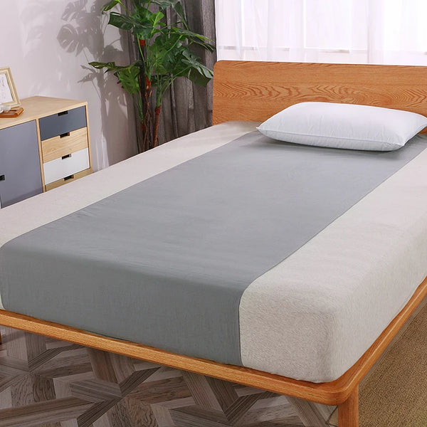 Grounding Sheet Sleep better Cotton grey Silver Half bed Sheet  Antimicrobial Fabric Conductive Grounding earthing sleep