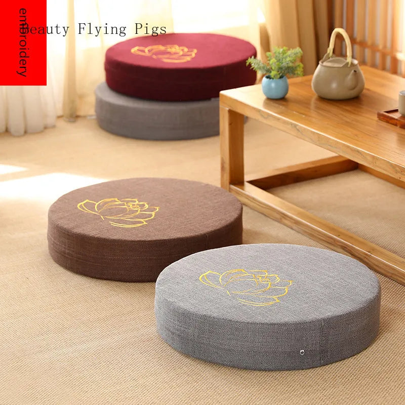 40X6CM Yoga  Meditate PEP Hard Texture Meditation Cushion  Backrest Pillow  Japanese Tatami Mat  Removable and Washable