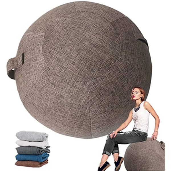 Yoga Ball Dustproof Cover Anti-Slip Cotton Anti-static Absorb Sweat Yoga Fitness Ball Cover for Protective Case