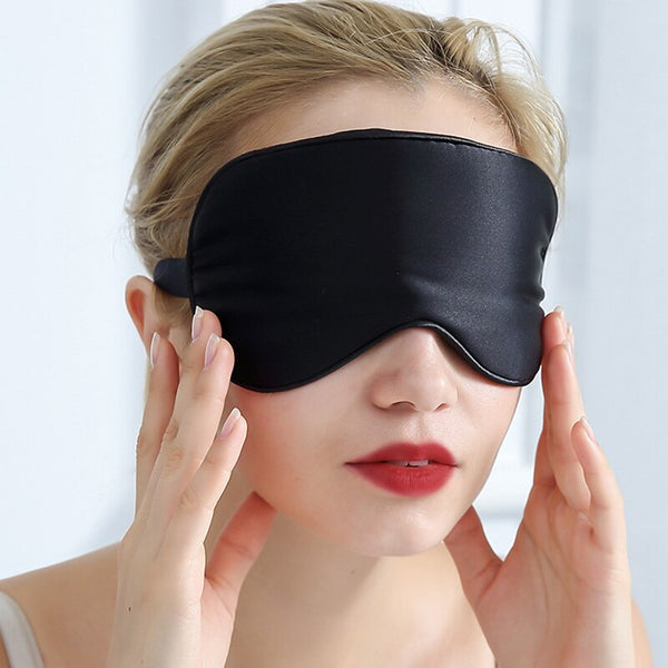 Sleep Mask 100% Natural Mulberry Silk Soft Blindfold Sleeping Eye Mask For Traveling Home Sleep Aid Health Eyeshade Eyes Cover