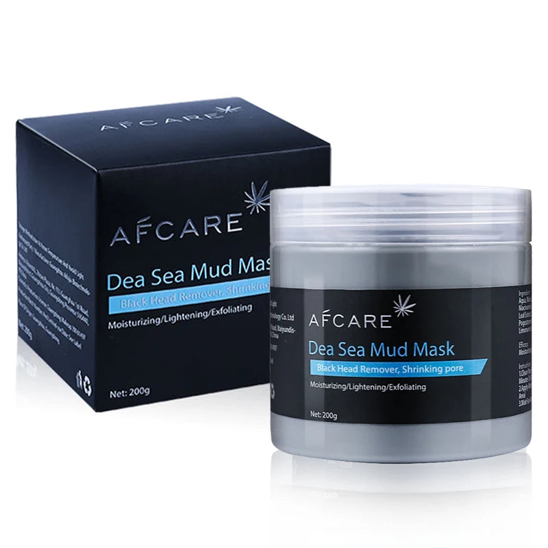 Dead Sea Mud Facial Mask Deep Cleaning Vitamin C Exfoliating Dead Skin Shrink Pores Lightening Moisturizing Mild Face Mask