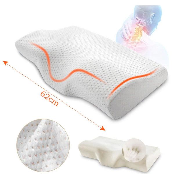 Cervical Orthopedic Neck Pillow Memory Foam Bed Orthopedic Pillow Neck Protection Slow Rebound Pillow Butterfly Shaped Pillow