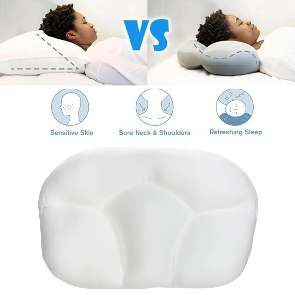 3D Ergonomic Center Egg Groove Design Round Cloud Egg Sleep Pillow Soft Breathable Sleep Pillow Orthopedic Neck Pain Release