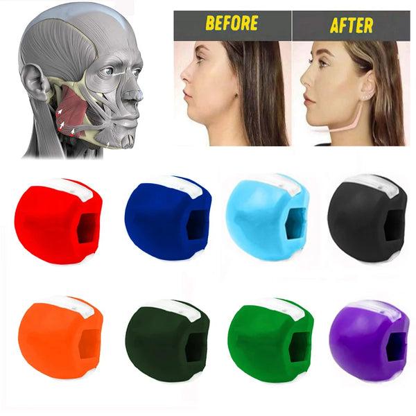 Jaw Trainer Prevents Double Chin Formation and Creates A Girl's V-face Fitness Trainer. Jaw Fitness Tool Training Chin Simulator