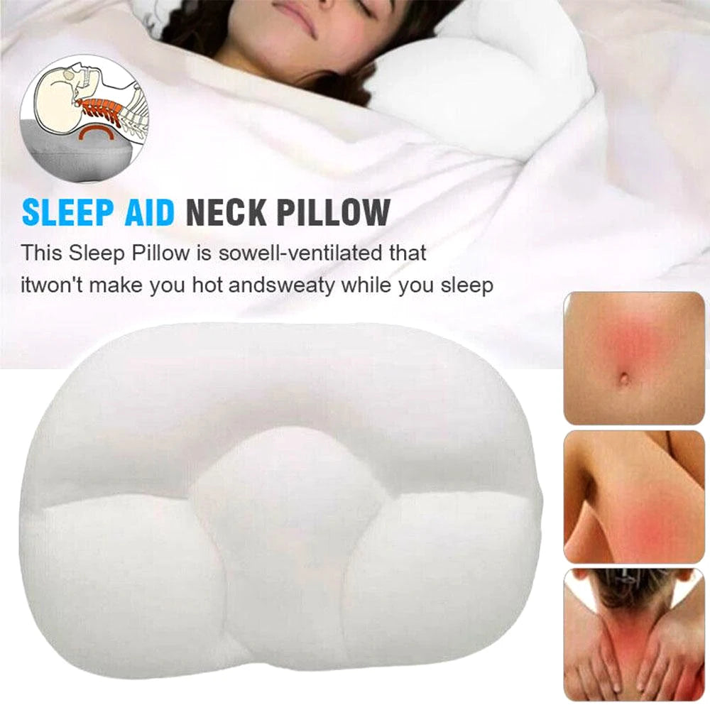 3D Ergonomic Center Egg Groove Design Round Cloud Egg Sleep Pillow Soft Breathable Sleep Pillow Orthopedic Neck Pain Release