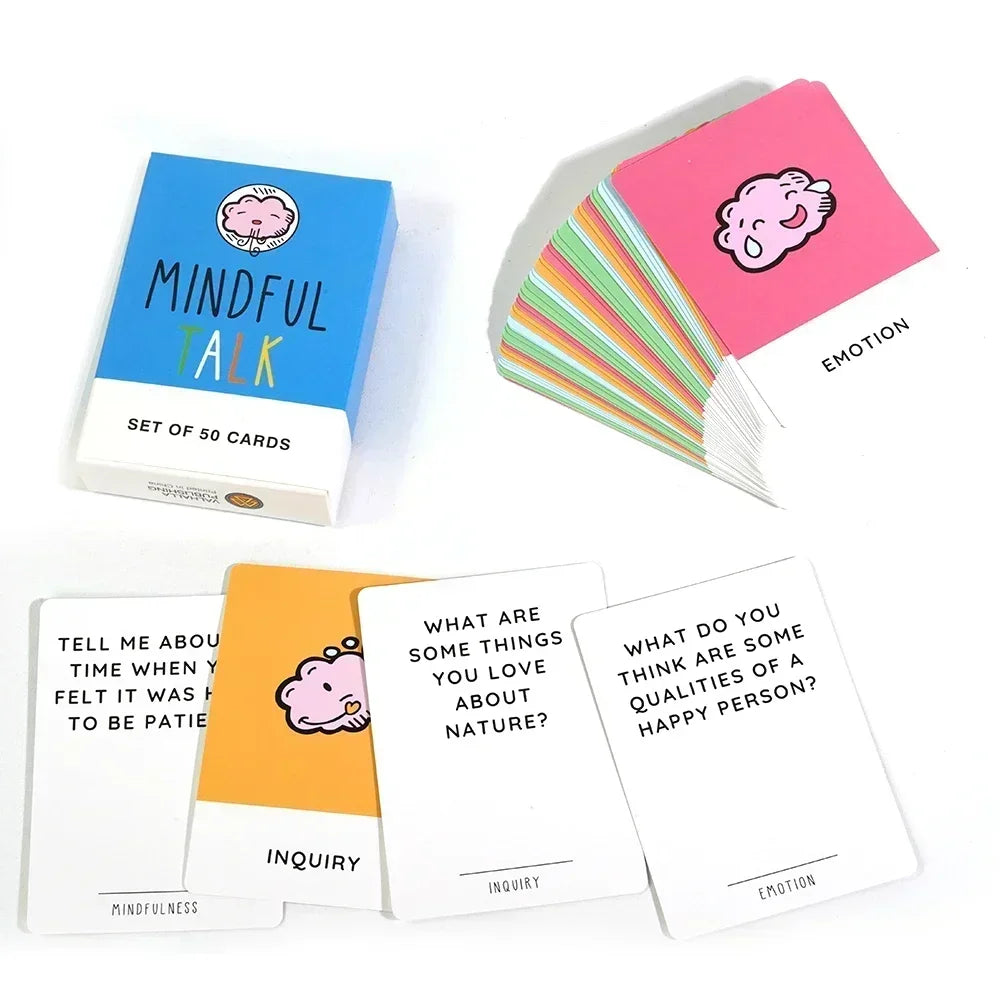 Mindfulness Talk Cards for Kids - Family Mindfulness Game