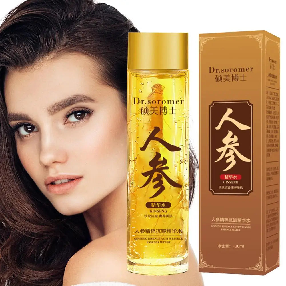 Ginseng Essence Golden Ginseng Extract Liquid Essences Hyaluronic Acid Nicotinamide Facial Essence Moisturizing Serum Skin Care