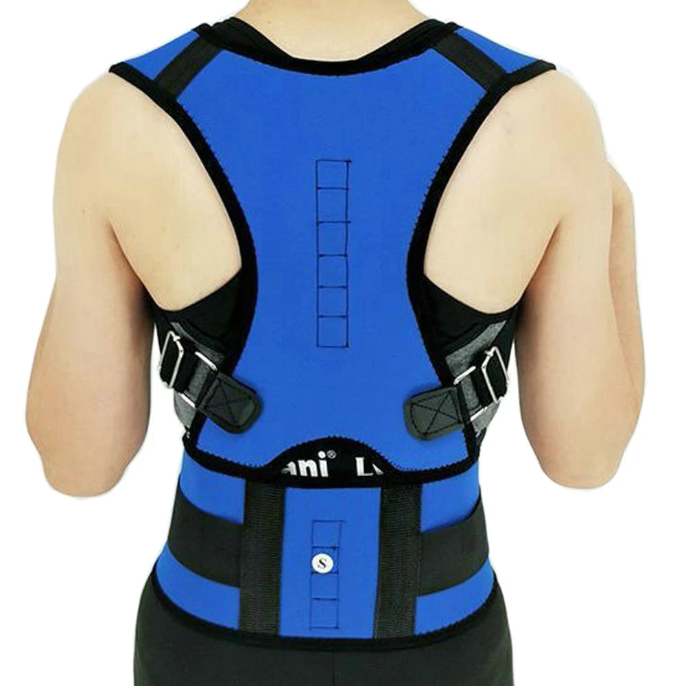 Magnetic Therapy Shoulder Orthopedic Posture Corrector Scoliosis Spine Lumbar Brace Supporter Pain Relief Back Belt Men Women