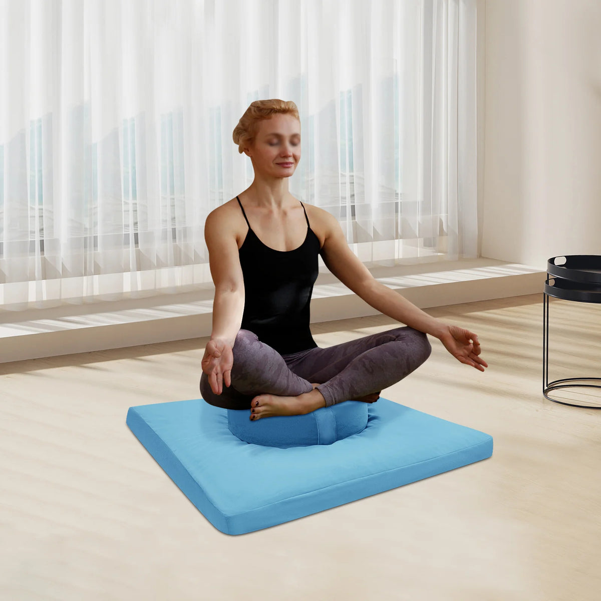 Round Square Meditation Cushions Meditation Yoga And Pilates Gymnastics Mat for Floor Seating Yoga Living Room Office