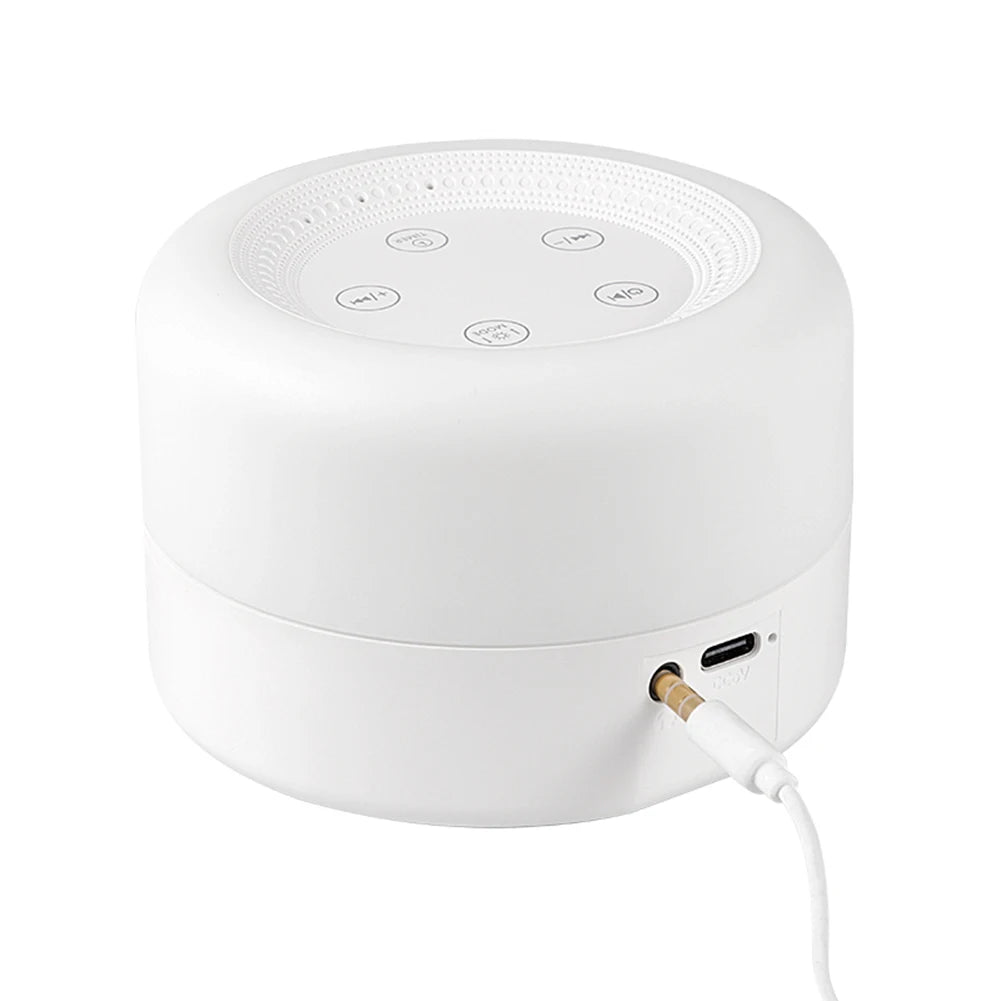 Soothing Sounds Sleep Machine with Night Light Sleeping Relaxation for Baby Portable Touch USB Rechargeable for Home Travel