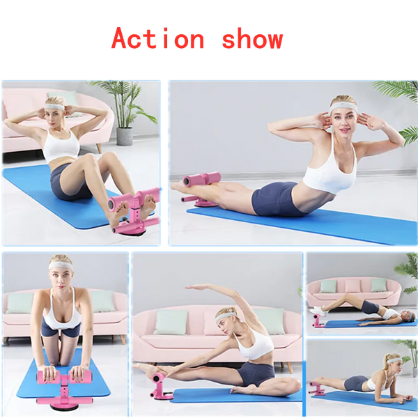 Gym Equipment Exercised Abdomen Arms Stomach Thighs LegsThin Fitness  Suction Cup Type Sit Up Bar Self-Suction abs machine