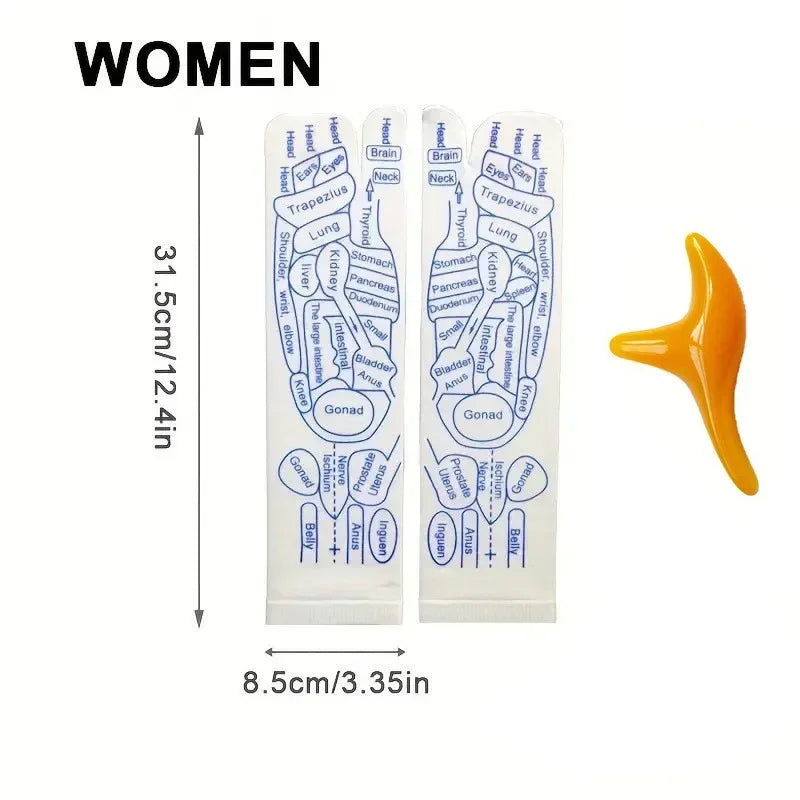Massage Relieve Tired Feet Socks Acupressure Foot Massager Reflexology Socks Foot Point Tool Physiotherapy Sock Foot Care Tools