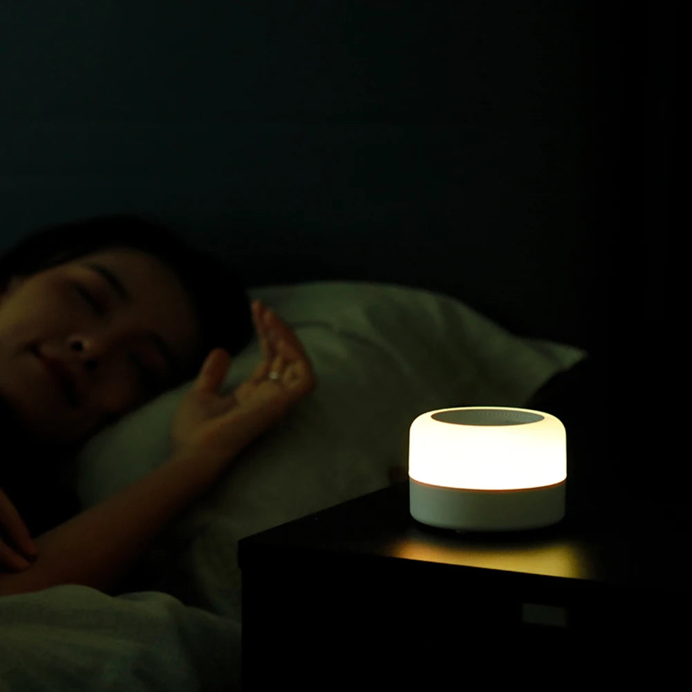 Soothing Sounds Sleep Machine with Night Light Sleeping Relaxation for Baby Portable Touch USB Rechargeable for Home Travel