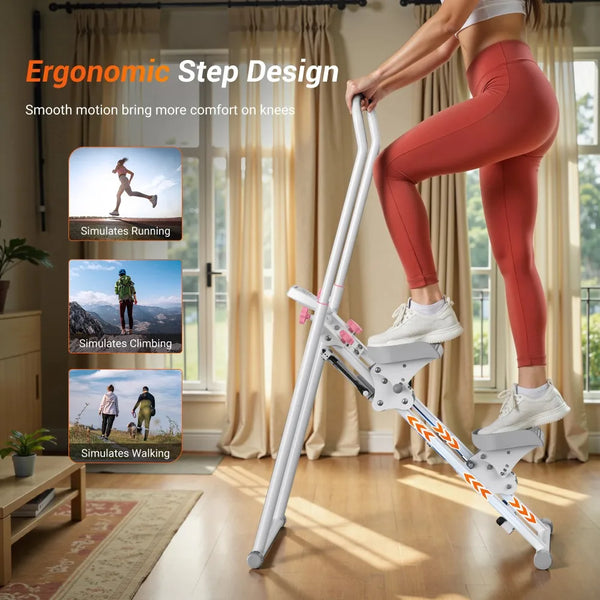 Full-Body Workout Elite Stair Stepper for Home Gym Exercise New Version Vertical Climber Machine Compact Folding Cardio Stepper