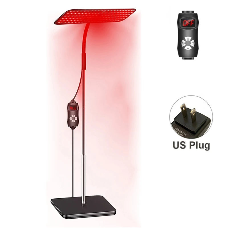 LED Red Light Therapy Panel Lamp for Facial Anti Aging Skin Care Beauty 216 LEDs Light Body Pain Relief Physical Therapy Tools