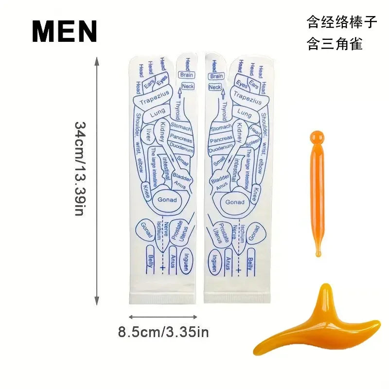 Massage Relieve Tired Feet Socks Acupressure Foot Massager Reflexology Socks Foot Point Tool Physiotherapy Sock Foot Care Tools