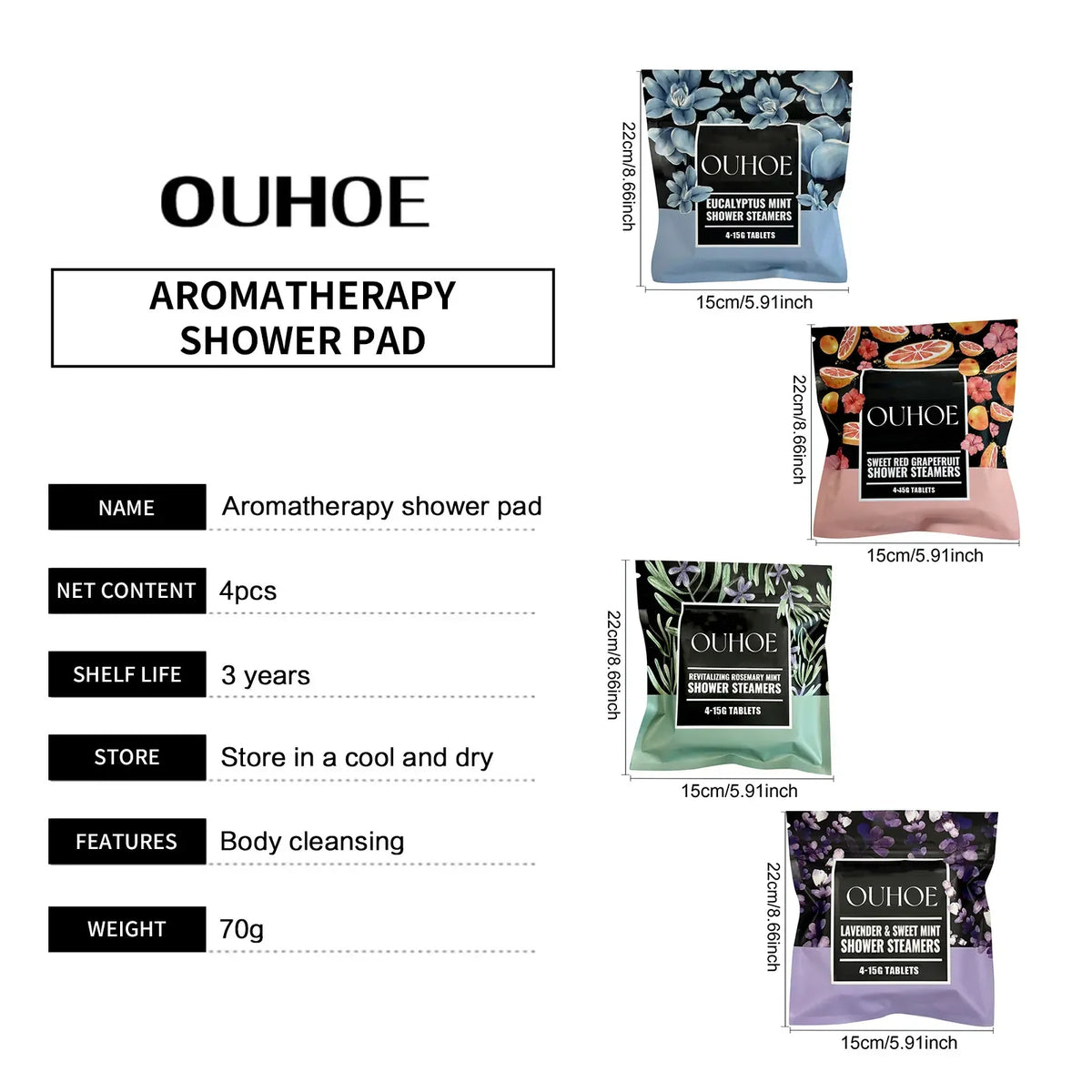 Shower Steamers Aromatherapy Tablets Vapor Scent Spa Bathbombs For Fatigue Stress Relief Sleep Relax Refreshing Shower Steamers