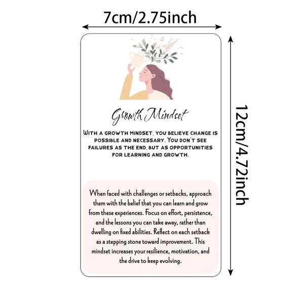 Mindfulness Cards, Mindful Meditation, Gratitude, Kindness, Self Care & Relaxation, Simple Practices for Everyday Life, 12x7cm