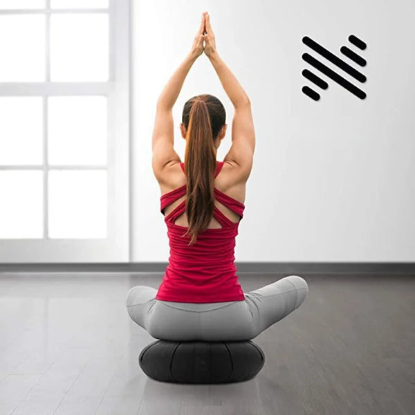 Buckwheat Shell Pillow Yoga Meditation Cushion Durable Comfortable Cotton Floor Seat Zafu Bolster Home Tatami Mat Round Chair