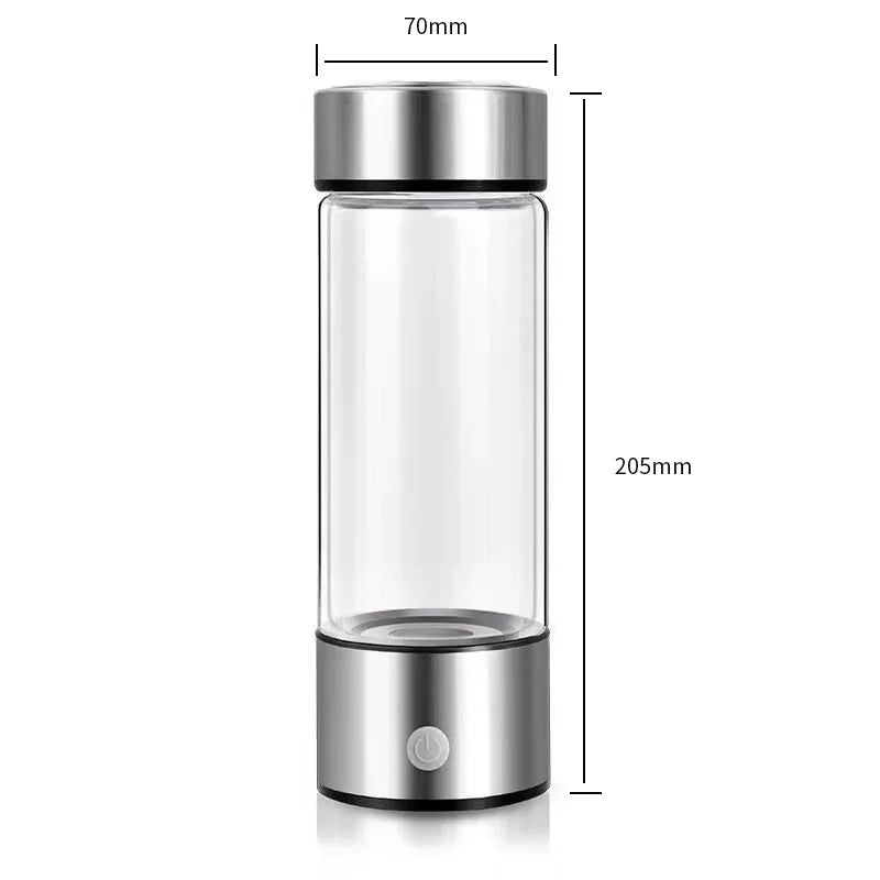 420ml Hydrogen-Rich Water Cup Portable Hydrogenated Water Bottle Alkaline Maker Rechargeable Antioxidan Hydrogen Water Generator