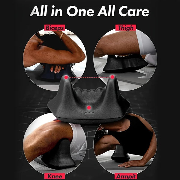 Deep Tissue Psoas Muscle Massager – Ergonomic Black PU Foam Roller for Hip, Back, and Thigh Relief – Non-Electric, Single Pack