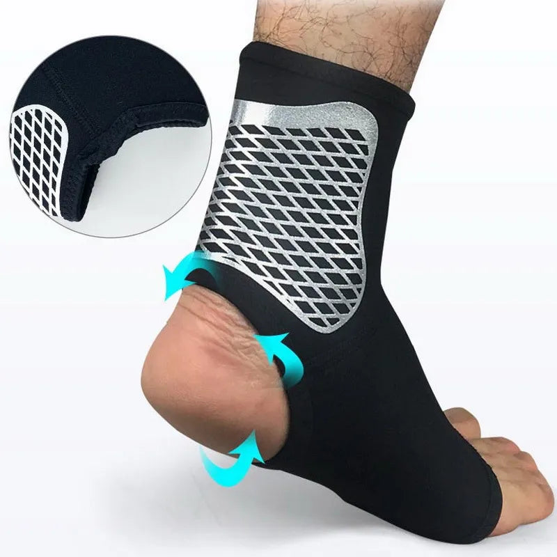 Yoga Fitness Ankle Support Elastic Compression Foot Strap Protectors Fitness Gym Badminton Running Bandage Ankle Protectors