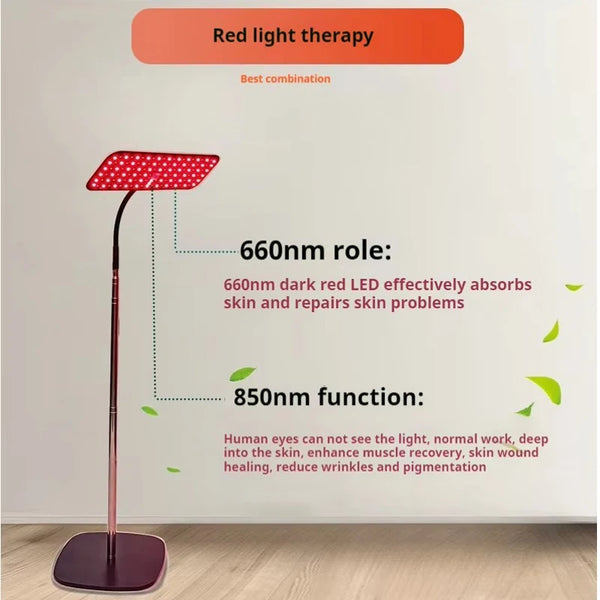 LED Red Light Therapy Panel Lamp for Facial Anti Aging Skin Care Beauty 216 LEDs Light Body Pain Relief Physical Therapy Tools