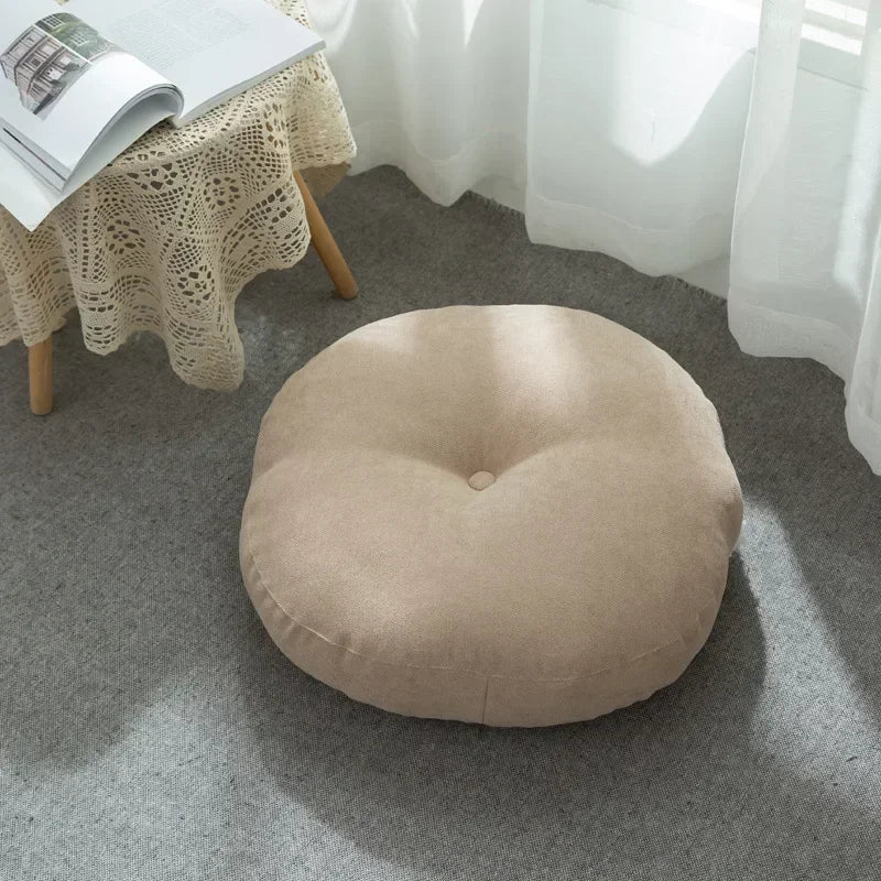 Japanese Style Futon Meditation Cushion Tatami Stuffed Yoga Mat  Floor Seat Cushion With Fillings Thicken Pouf Sofa  물방석