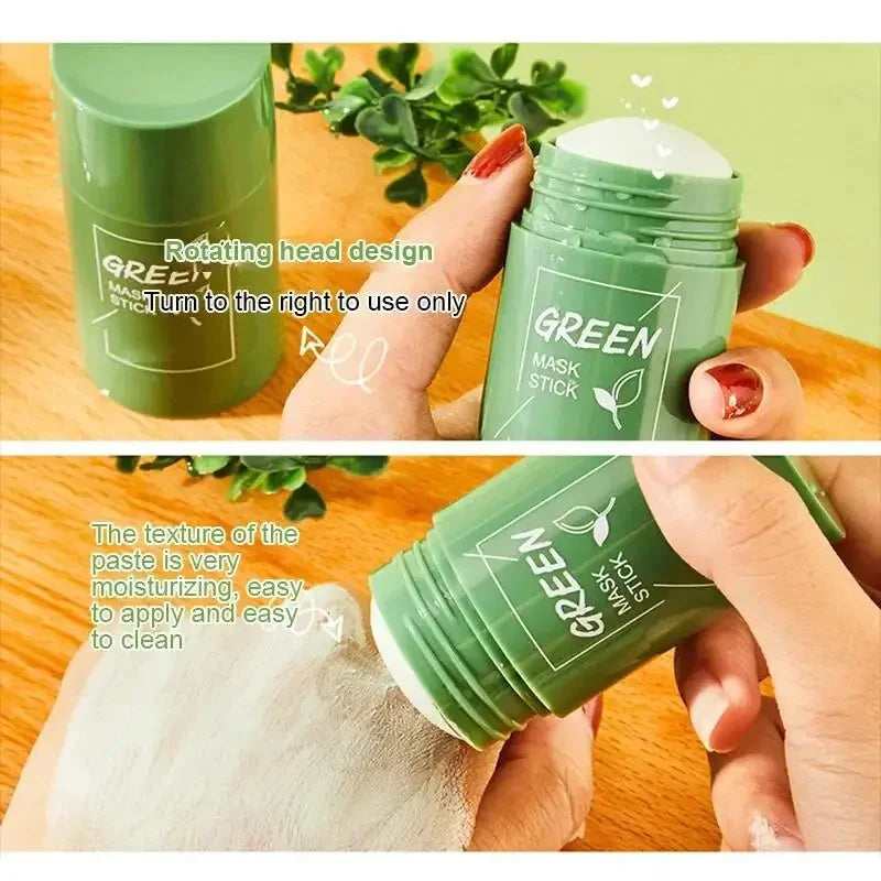 Fast Remove Blackhead Mask Green Tea Solid Cleansing Stick Facial Acne Blemish Shrink Pores Oil Control Smooth Korean Skin Care