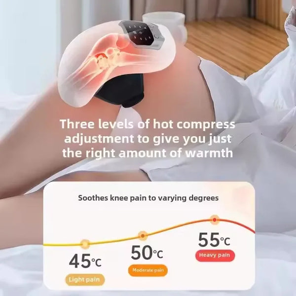 Smart Knee Massager Hot Compress Knee Relaxing Massager Infrared Heat and Vibration Knee Pain Relief Elbow Shoulder Massagers
