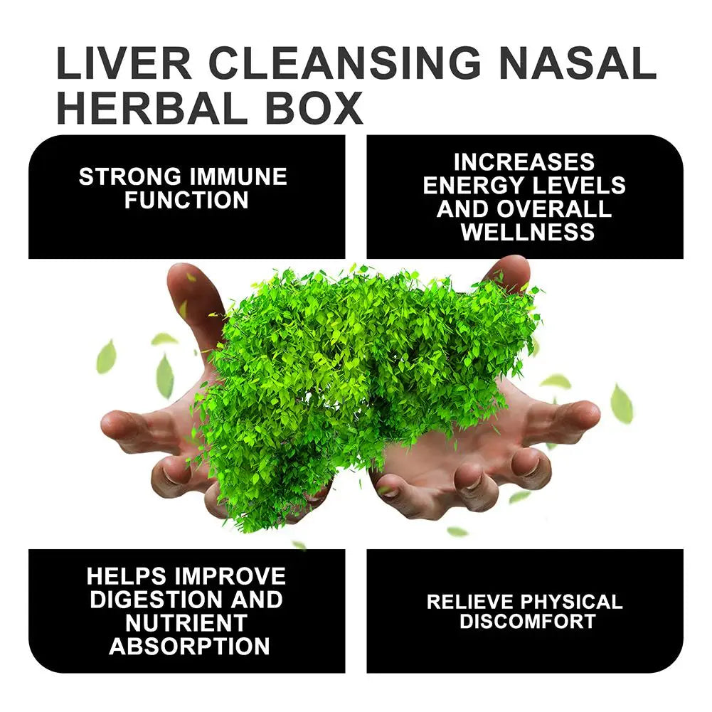 Herbal Liver Protection Cleansing Nasal Box Repair Nasal Blocked For Men And Female Relieve Nasal Congestion Beauty Health E3W1