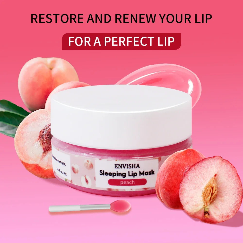 ENVISHA Lip Mask Sleeping Maintenance Moisturizing Fade Lines Nourishing Balm Skin Care Beauty Health Exfoliating Anti Drying