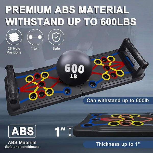 Push Up Board Portable MultiFunction Foldable Workout Equipments Push Up Bar for Home Gym Equipment Bodybuilding Fitness Sports