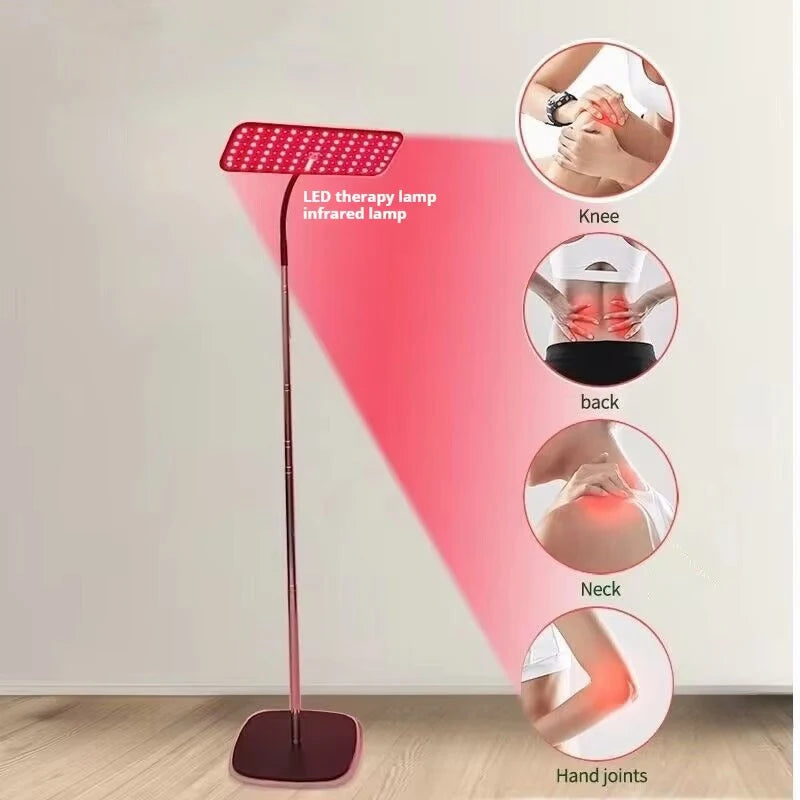 LED Red Light Therapy Panel Lamp for Facial Anti Aging Skin Care Beauty 216 LEDs Light Body Pain Relief Physical Therapy Tools