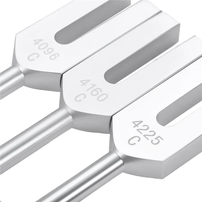 HOES-Tuning Forks Set 4096 Hz 4160 Hz 4225 Hz For Sound Healing, Musical Instrument, Sound Vibration Tools, C Durable Easy To Us