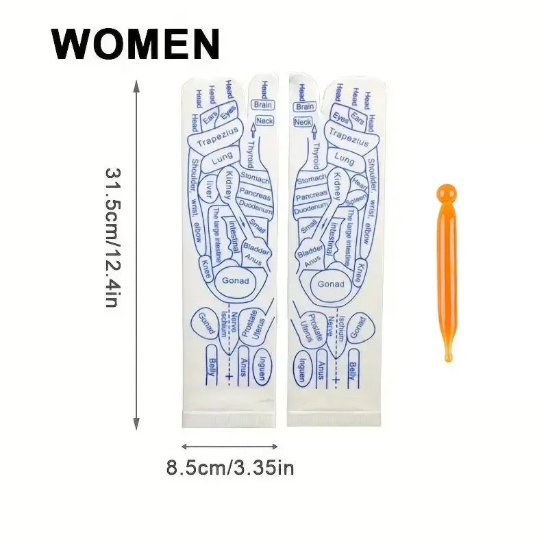 Massage Relieve Tired Feet Socks Acupressure Foot Massager Reflexology Socks Foot Point Tool Physiotherapy Sock Foot Care Tools