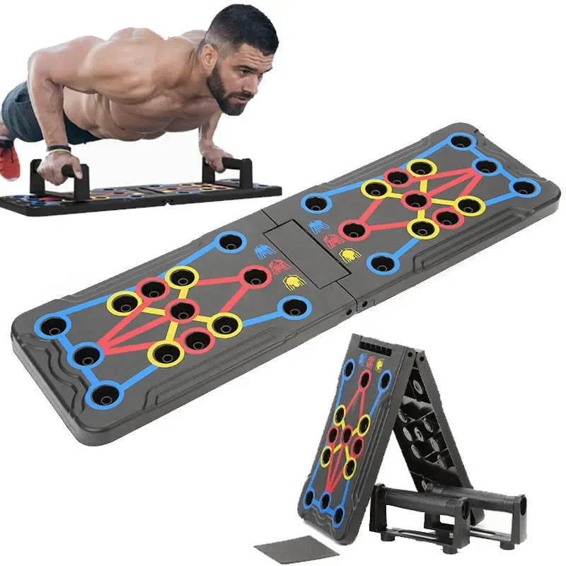 Push Up Board Portable MultiFunction Foldable Workout Equipments Push Up Bar for Home Gym Equipment Bodybuilding Fitness Sports