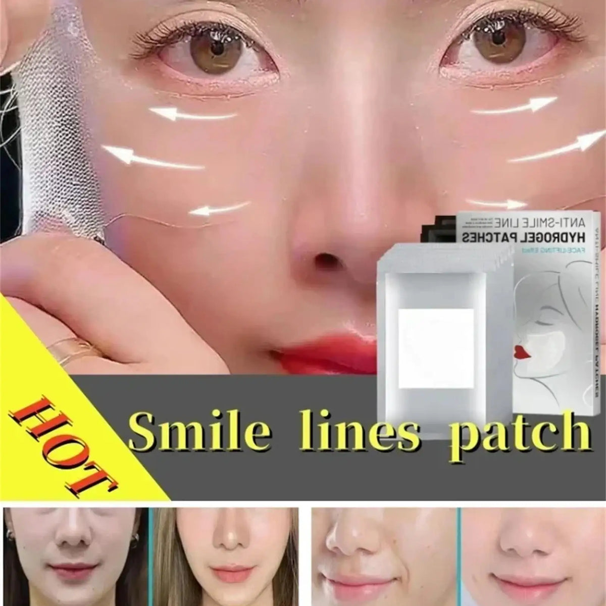 Firming Fine Lines Hydrocrystalline Patch Anti-Aging Lifting Sagging Facial Skin Deep Nourishment Masks Korea Face Care Products