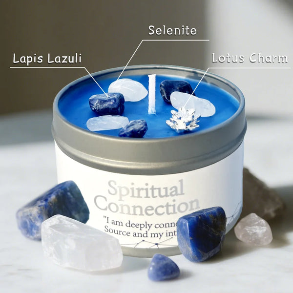 Healing Candles, Spiritual Meditation Scented Candle Women Mom, Premium Natural Fragrance Soy Wax for Relaxation Stress Relief