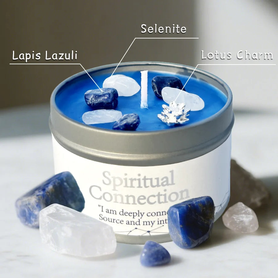 Healing Candles, Spiritual Meditation Scented Candle Women Mom, Premium Natural Fragrance Soy Wax for Relaxation Stress Relief