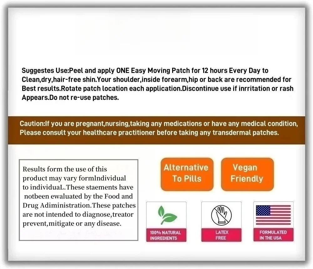 30 Patches Relax Natural Sleep Support Transdermal Patches To Unwind and Decompress, Natural Patch with GABA, L-Theanine