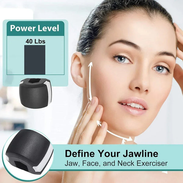 Jaw Trainer Prevents Double Chin Formation and Creates A Girl's V-face Fitness Trainer. Jaw Fitness Tool Training Chin Simulator