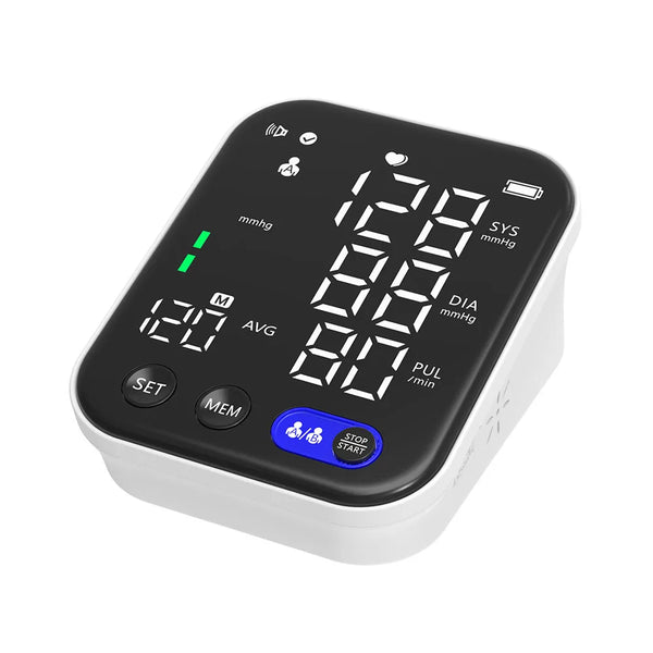 Electronic Tensiometer Portable Upper Arm BP Meter Digital Blood Pressure Monitors Automatic Measurement Cuff Sphygmomanometer
